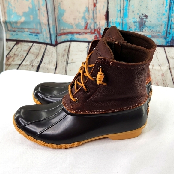Sperry Leather & Rubber Duck Boot SALTWATER CORE STS91176 - Picture 3 of 8